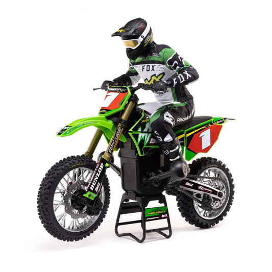 1/4 Promoto-MX Motorcycle RTR with Battery and Charger, Pro Circuit GREEN